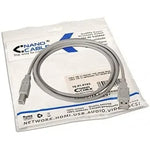 Cable USB 2.0 Impresora Nanocable 10.01.0103/ USB Tipo-B Macho - USB Macho/ 1.8m/ Beige - PixelPlaza