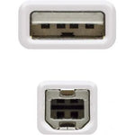 Cable Alargador USB 2.0 Nanocable 10.01.0204/ USB Macho - USB Hembra/ 3m/ Beige - PixelPlaza