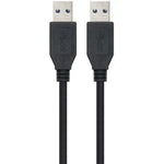 Cable USB 3.0 Nanocable 10.01.1002-BK/ USB Macho - USB Macho/ 5Gbps/ 2m/ Negro - PixelPlaza