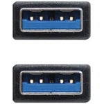 Cable USB 3.0 Nanocable 10.01.1002-BK/ USB Macho - USB Macho/ 5Gbps/ 2m/ Negro - PixelPlaza