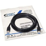 Cable USB 3.0 Nanocable 10.01.1002-BK/ USB Macho - USB Macho/ 5Gbps/ 2m/ Negro - PixelPlaza