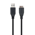 Cable USB 3.0 Nanocable 10.01.1102-BK/ USB Macho - MicroUSB Macho/ 2m/ Negro - PixelPlaza