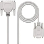 Cable Serie NULL Modem Nanocable 10.14.0802/ DB9 Hembra - DB25 Macho/ 1.8m/ Beige - PixelPlaza