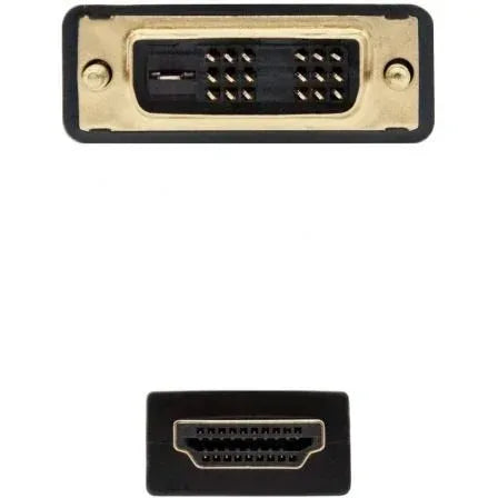 Cable HDMI Nanocable 10.15.0503/ DVI Macho - HDMI Macho/ 3m/ Negro - PixelPlaza