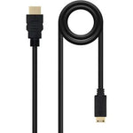 Cable HDMI Nanocable 10.15.0902/ HDMI Macho - Mini HDMI Macho/ 1.8m/ Negro - PixelPlaza