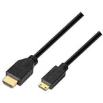 Cable HDMI Nanocable 10.15.0902/ HDMI Macho - Mini HDMI Macho/ 1.8m/ Negro - PixelPlaza