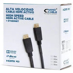 Cable HDMI 1.4 Nanocable 10.15.1815/ HDMI Macho - HDMI Macho/ 15m/ Negro - PixelPlaza