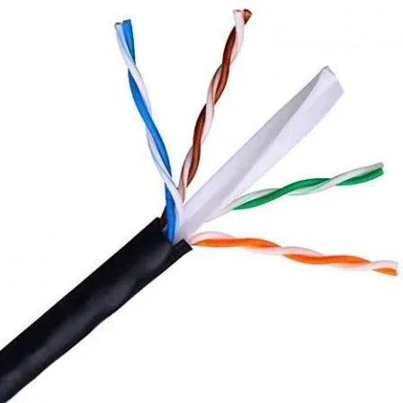 Bobina de Cable RJ45 para Exteriores UTP Nanocable 10.20.0504-EXT-BK Cat.6/ 305m/ Impermeable/ Negro - PixelPlaza
