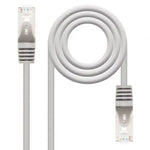 Cable de Red RJ45 FTP Nanocable 10.20.0801/ Cat.6/ 1m/ Gris - PixelPlaza