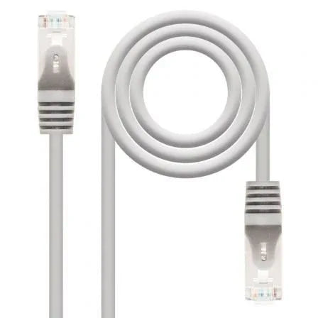 Cable de Red RJ45 FTP Nanocable 10.20.0801/ Cat.6/ 1m/ Gris - PixelPlaza