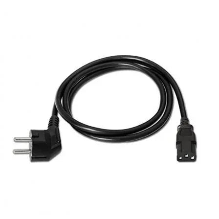 Cable Alimentación Nanocable 10.22.0102/ Schuko Macho - C13 Hembra/ 1.5m/ Negro - PixelPlaza