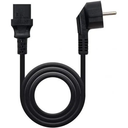 Cable Alimentación Nanocable 10.22.0102/ Schuko Macho - C13 Hembra/ 1.5m/ Negro - PixelPlaza