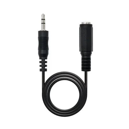 Cable Estéreo Nanocable 10.24.0201/ Jack 3.5 Macho - Jack 3.5 Hembra/ 1.5m - PixelPlaza