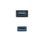 Cable Alargador USB 3.0 con Amplificador Nanocable 10.01.0311/ USB Macho - USB Hembra/ 5m/ Negro - PixelPlaza