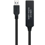 Cable Alargador Amplificador USB 3.0 Nanocable 10.01.0312/ USB Macho - USB Hembra/ 10m/ Negro - PixelPlaza