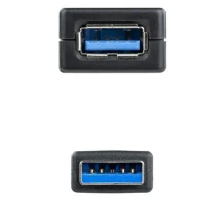 Cable Alargador Amplificador USB 3.0 Nanocable 10.01.0312/ USB Macho - USB Hembra/ 10m/ Negro - PixelPlaza