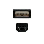 Cable USB 2.0 Nanocable 10.01.0500/ USB Macho - MicroUSB Macho/ 80cm/ Negro - PixelPlaza