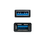 Cable Alargador USB 3.0 Nanocable 10.01.0903-BK/ USB Macho - / USB Hembra/ 3m/ Negro - PixelPlaza