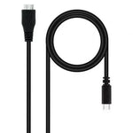 Cable USB 3.0 Tipo-C Nanocable 10.01.1201-BK/ USB Tipo-C Macho - MicroUSB Macho/ 5Gbps/ 1m/ Negro - PixelPlaza