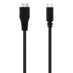 Cable USB 3.0 Tipo-C Nanocable 10.01.1201-BK/ USB Tipo-C Macho - MicroUSB Macho/ 5Gbps/ 1m/ Negro - PixelPlaza