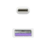 Cable USB 2.0 Nanocable 10.01.2100-W/ USB Tipo-C Macho - USB Macho/ 480Mbps/ 50cm/ Blanco - PixelPlaza