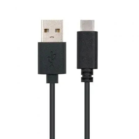 Cable USB 2.0 Tipo-C Nanocable 10.01.2100/ USB Tipo-C Macho - USB Macho/ 480Mbps/ 50cm/ Negro - PixelPlaza