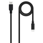 Cable USB 2.0 Nanocable 10.01.2101-L150/ USB Tipo-C Macho - USB Macho/ 480Mbps/ 1.5m/ Negro - PixelPlaza