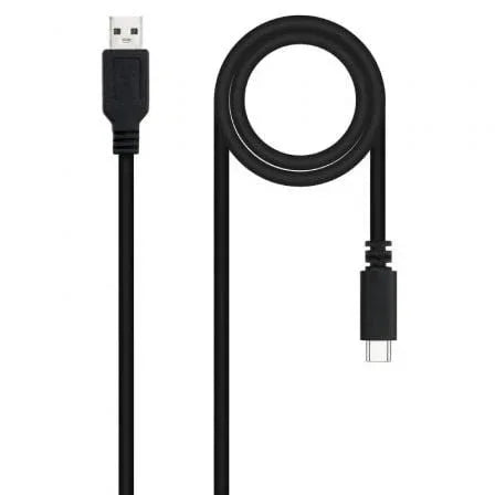 Cable USB 2.0 Nanocable 10.01.2101-L150/ USB Tipo-C Macho - USB Macho/ 480Mbps/ 1.5m/ Negro - PixelPlaza