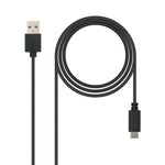 Cable USB 2.0 Nanocable 10.01.2101/ USB Tipo-C Macho - USB Macho/ 480Mbps/ 1m/ Negro - PixelPlaza