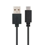 Cable USB 2.0 Nanocable 10.01.2101/ USB Tipo-C Macho - USB Macho/ 480Mbps/ 1m/ Negro - PixelPlaza