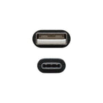 Cable USB 2.0 Nanocable 10.01.2101/ USB Tipo-C Macho - USB Macho/ 480Mbps/ 1m/ Negro - PixelPlaza