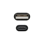 Cable USB 2.0 Nanocable 10.01.2102/ USB Tipo-C Macho - USB Macho/ 480Mbps/ 2m/ Negro - PixelPlaza