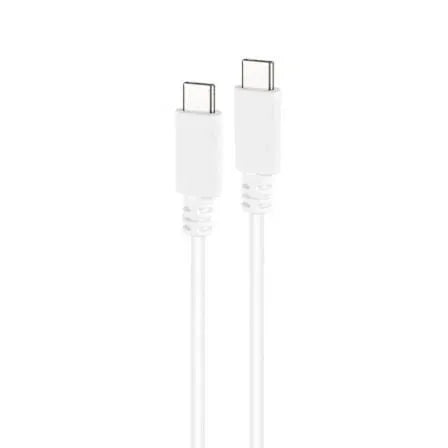Cable USB 2.0 Tipo-C Nanocable 10.01.2301-L150-W/ USB Tipo-C Macho - USB Tipo-C Macho/ 480Mbps/ 1.5m/ Blanco - PixelPlaza