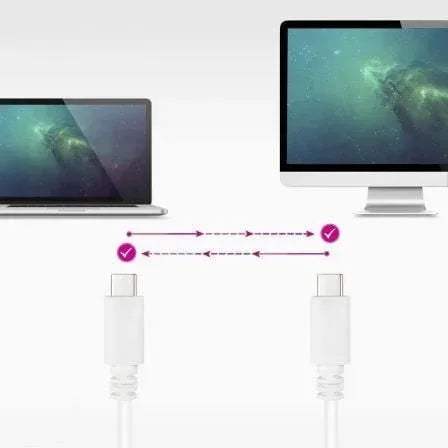 Cable USB 2.0 Tipo-C Nanocable 10.01.2301-L150-W/ USB Tipo-C Macho - USB Tipo-C Macho/ 480Mbps/ 1.5m/ Blanco - PixelPlaza