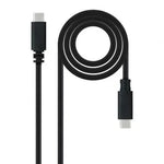 Cable USB 2.0 Tipo-C Nanocable 10.01.2301-L150/ USB Tipo-C Macho - USB Tipo-C Macho/ 480Mbps/ 1.5m/ Negro - PixelPlaza