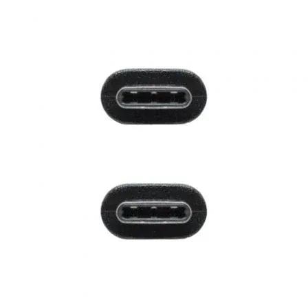 Cable USB 2.0 Tipo-C Nanocable 10.01.2301-L150/ USB Tipo-C Macho - USB Tipo-C Macho/ 480Mbps/ 1.5m/ Negro - PixelPlaza