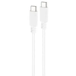 Cable USB 2.0 Tipo-C Nanocable 10.01.2301-W/ USB Tipo-C Macho - USB Tipo-C Macho/ 480Mbps/ 1m/ Blanco - PixelPlaza