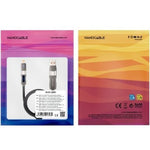Cable USB 2.0 Tipo-C Nanocable 10.01.2501/ USB Tipo-C Macho + USB Macho - USB Tipo-C Macho + Lightning Macho/ Hasta 27W/ 480Mbps/ 1m/ Negro