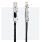 Cable USB 2.0 Tipo-C Nanocable 10.01.2601/ USB Tipo-C Macho + USB Macho - USB Tipo-C Macho + Lightning Macho/ Hasta 27W/ 480Mbps/ 1m/ Negro
