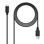 Cable USB 3.1 Tipo-C Nanocable 10.01.4002/ USB Tipo-C Macho - USB Macho/ 10Gbps/ 2m/ Negro - PixelPlaza