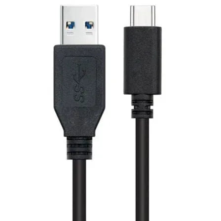 Cable USB 3.1 Tipo-C Nanocable 10.01.4002/ USB Tipo-C Macho - USB Macho/ 10Gbps/ 2m/ Negro - PixelPlaza