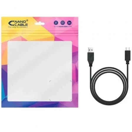 Cable USB 3.1 Tipo-C Nanocable 10.01.4002/ USB Tipo-C Macho - USB Macho/ 10Gbps/ 2m/ Negro - PixelPlaza