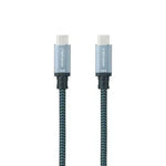 Cable USB 3.1 Tipo-C Nanocable 10.01.4102-COMB/ USB Tipo-C Macho - USB Tipo-C Macho/ Hasta 100W/ 10Gbps/ 2m/ Gris y Negro - PixelPlaza