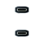 Cable USB 3.1 Tipo-C Nanocable 10.01.4102-COMB/ USB Tipo-C Macho - USB Tipo-C Macho/ Hasta 100W/ 10Gbps/ 2m/ Gris y Negro - PixelPlaza