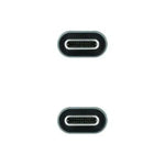Cable USB 3.2 Nanocable 10.01.4302/ USB Tipo-C Macho - USB Tipo-C Macho/ Hasta 100W/ 20Gbps/ 2m/ Gris y Negro - PixelPlaza