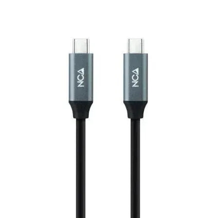 Cable USB 3.2 Tipo-C Nanocable 10.01.4303/ USB Tipo-C Macho - USB Tipo-C Macho/ 3m/ Gris y Negro - PixelPlaza