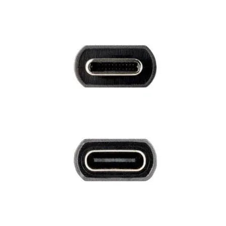 Cable Alargador USB 3.2 Nanocable 10.01.4401/ USB Tipo-C Macho - USB Tipo-C Hembra/ 1m/ Negro - PixelPlaza