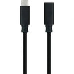 Cable Alargador USB Tipo-C 3.2 Nanocable 10.01.4502/ USB Tipo-C Macho - USB Tipo-C Hembra/ 2m/ Negro - PixelPlaza