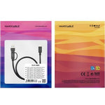 Cable USB 3.2 Tipo-C Nanocable 10.01.4800/ USB Tipo-C Macho/ USB Macho - USB Tipo-C Macho/ Hasta 60W/ 10Gbps/ 50cm/ Negro