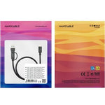 Cable USB 3.2 Tipo-C Nanocable 10.01.4802/ USB Tipo-C Macho/ USB Macho - USB Tipo-C Macho/ Hasta 60W/ 10Gbps/ 2m/ Negro